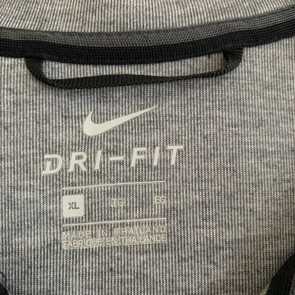 Nike Dry Showtime Full-Zip Hoodie Mens Size XL Dri-Fit Athletic Basketball Gray - Picture 10 of 16